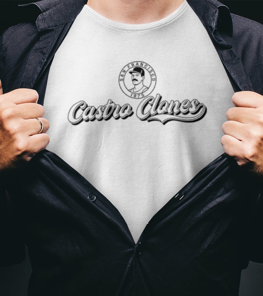 San Francisco 1975 Castro Clones Vintage Baseball Style Iconic Look T-Shirt
