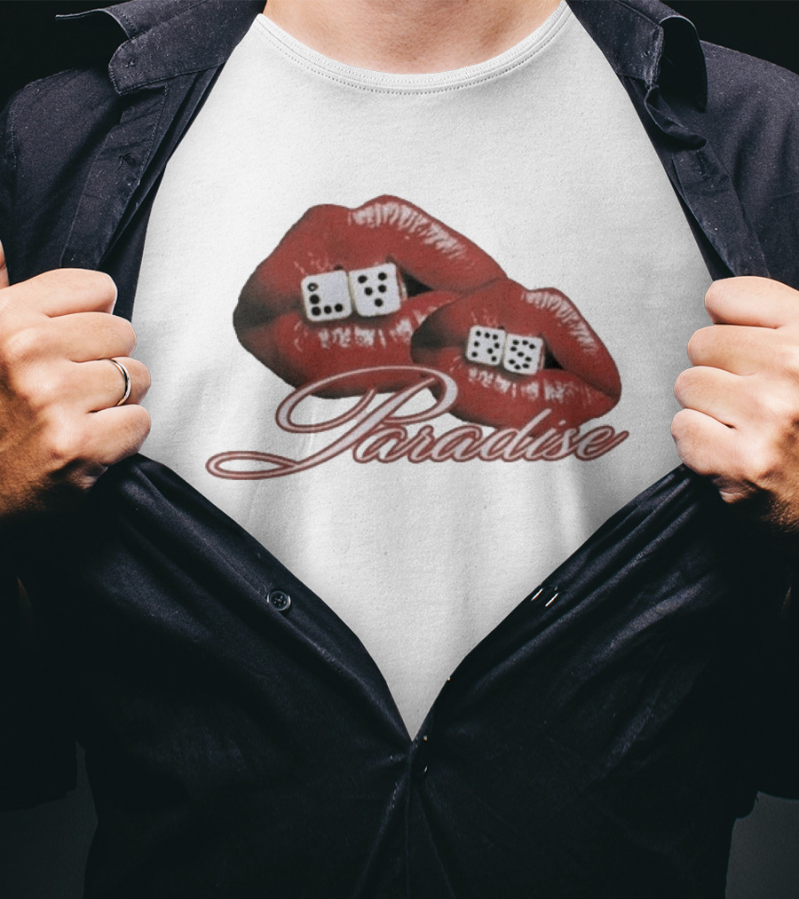 Isaiah Falls LVRS Paradise Red Lips Dice T-Shirt