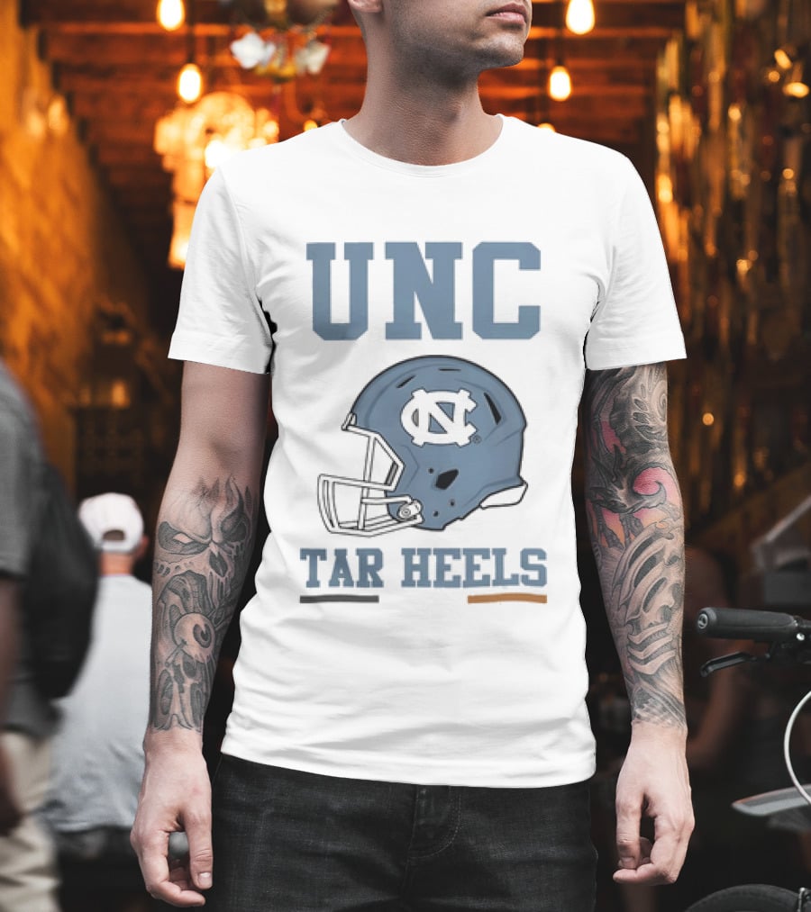 UNC Tar Heels Football Helmets Ireland 2026 Aviva Stadium T-Shirt