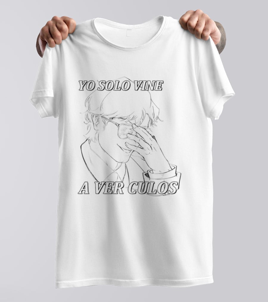Javier Milei Yo Solo Vine A Ver Culos Facepalm Sketch T-Shirt
