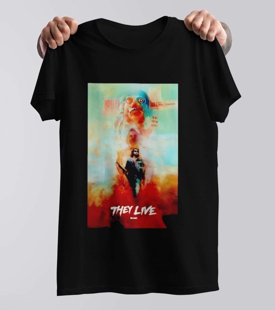 They Live John Nada Sci Fi Surreal Movie Film T-Shirt