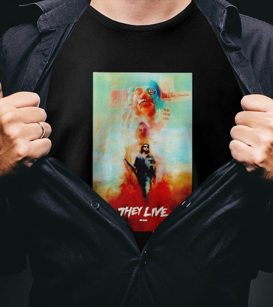 They Live John Nada Sci Fi Surreal Movie Film T-Shirt