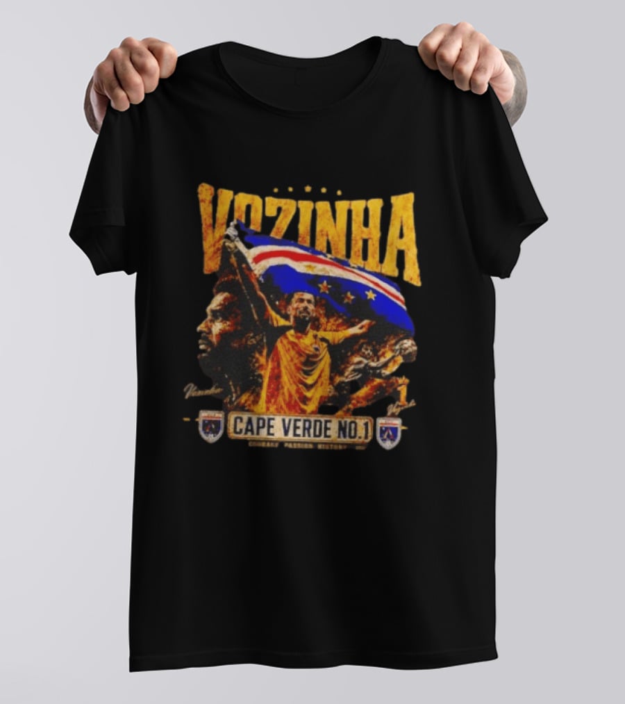 Vozinha Cape Verde No 1 Courage Passion History Flag Celebration T-Shirt