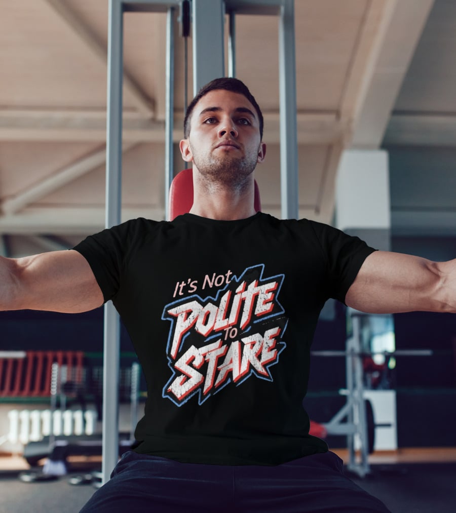 Adley Rutschman It's Not Polite To Stare Bold Text Baseball Fan T-Shirt