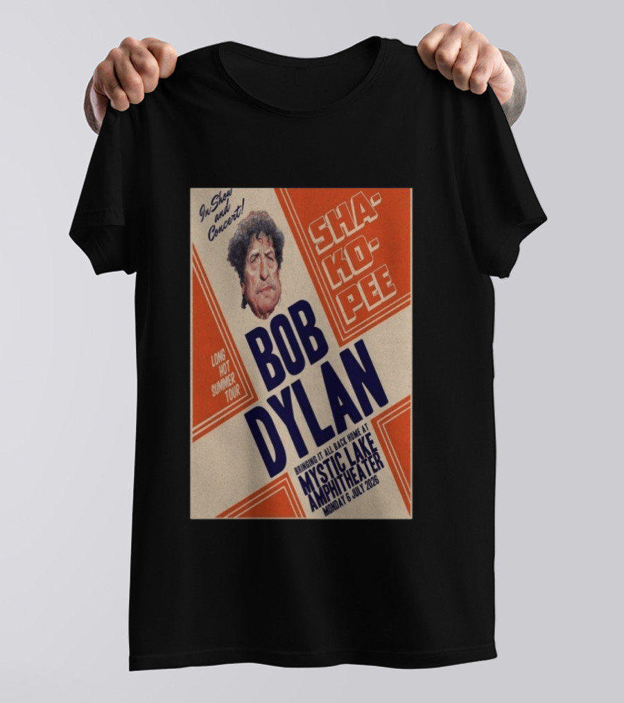 Bob Dylan Long Hot Summer Tour Mystic Lake Amphitheater Shakopee 6 July 2026 T-Shirt