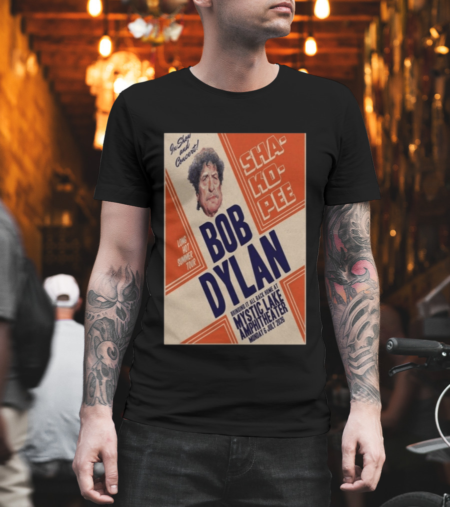 Bob Dylan Long Hot Summer Tour Mystic Lake Amphitheater Shakopee 6 July 2026 T-Shirt