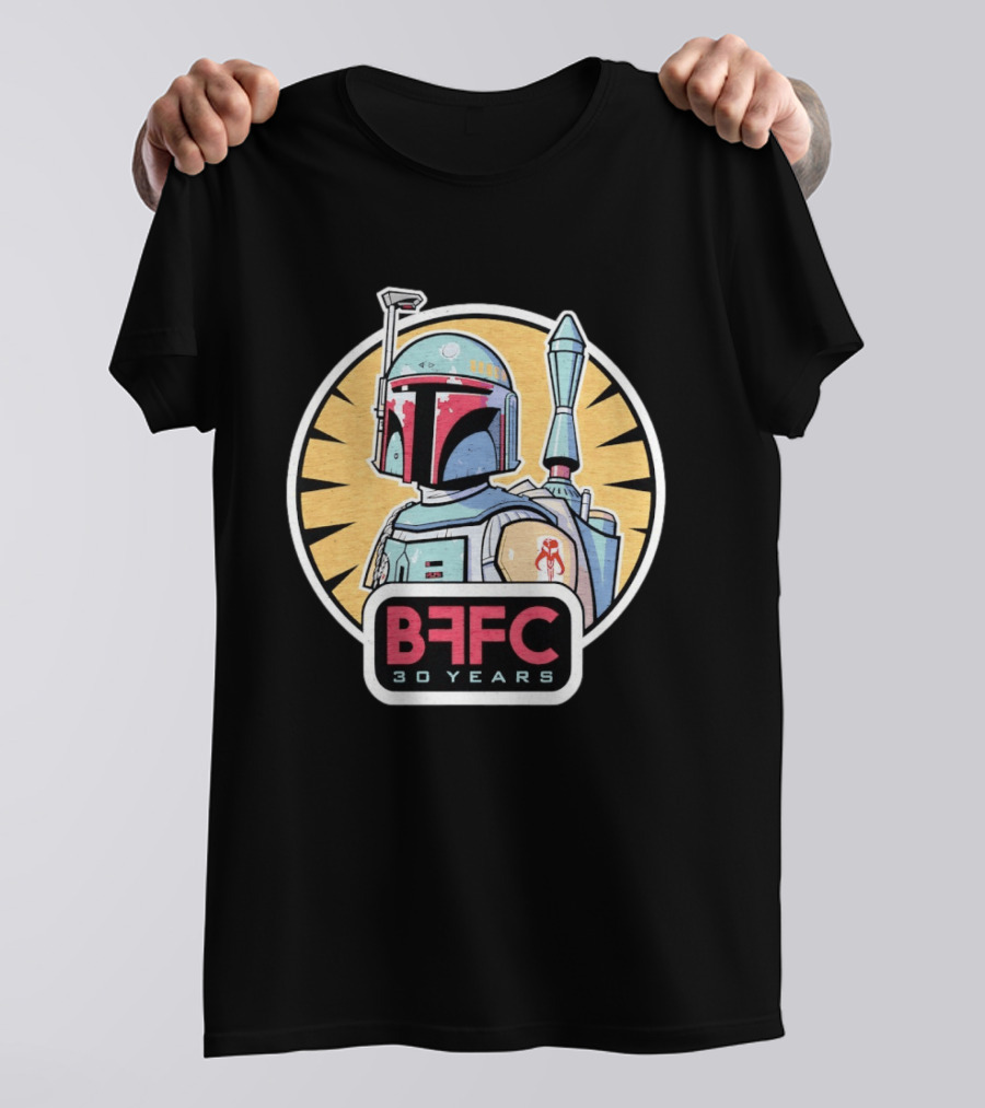 Boba Fett Mandalorian Armor BFFC 30 Years T-Shirt