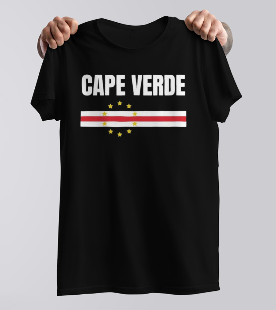 Cape Verde National Flag Stars Red White Stripes T-Shirt