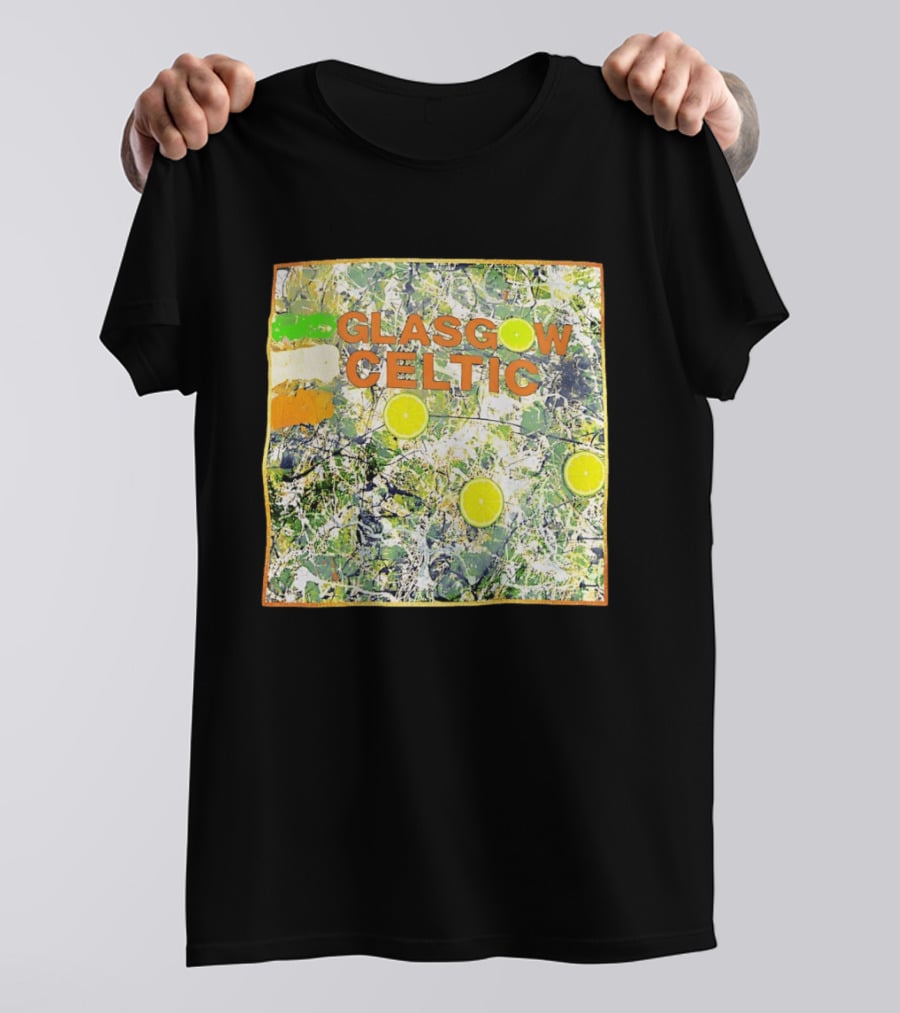 Glasgow Celtic Lime Splash Art With Citrus Accents T-Shirt