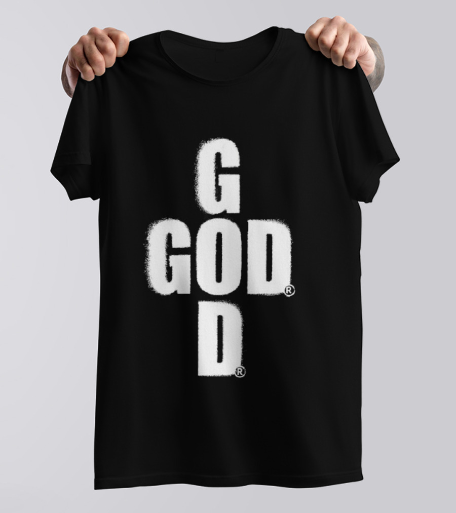 GOD Cross Christian Faith Minimalist Religious T-Shirt