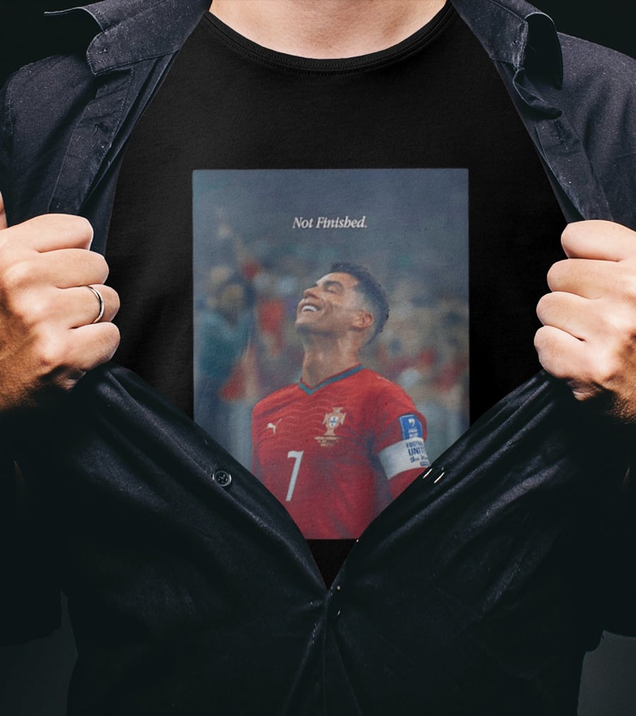 Cristiano Ronaldo Not Finished Portugal National Team Legendary Comeback Red Jersey Iconic Number 7 T-Shirt