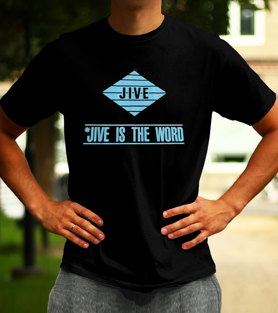 Jive Is The Word Diamond Shape Retro Music T-Shirt