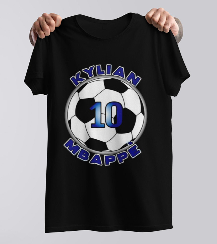 Kylian Mbappe 10 Soccer Ball France National Football Team T-Shirt