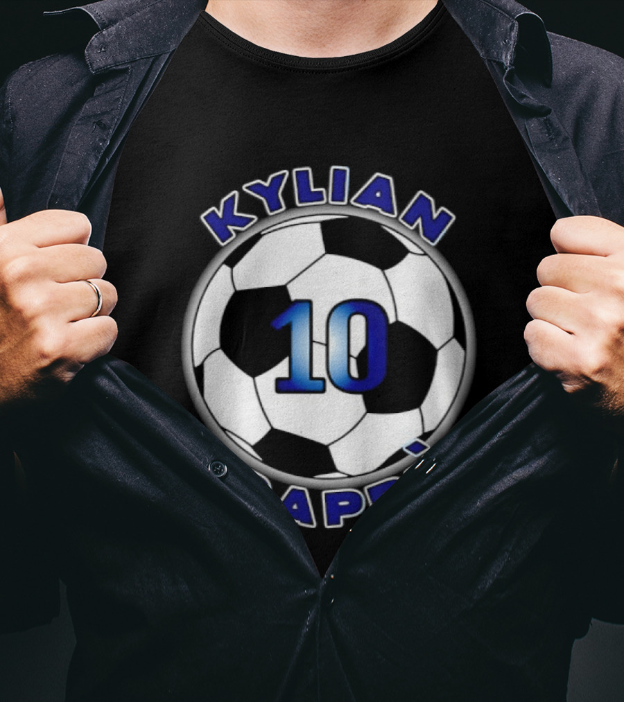 Kylian Mbappe 10 Soccer Ball France National Football Team T-Shirt