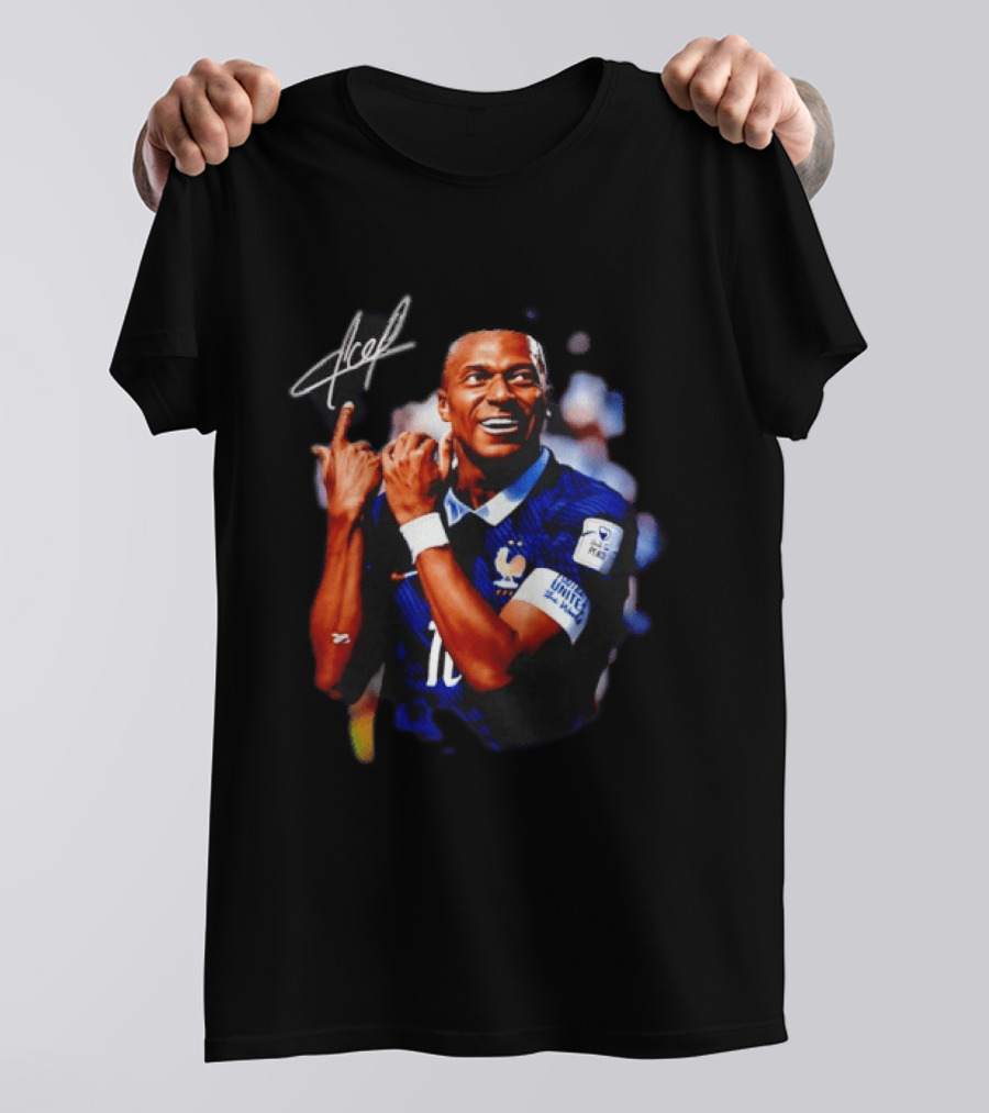 Kylian Mbappe 10 France National Football Team FIFA World Cup Celebration T-Shirt