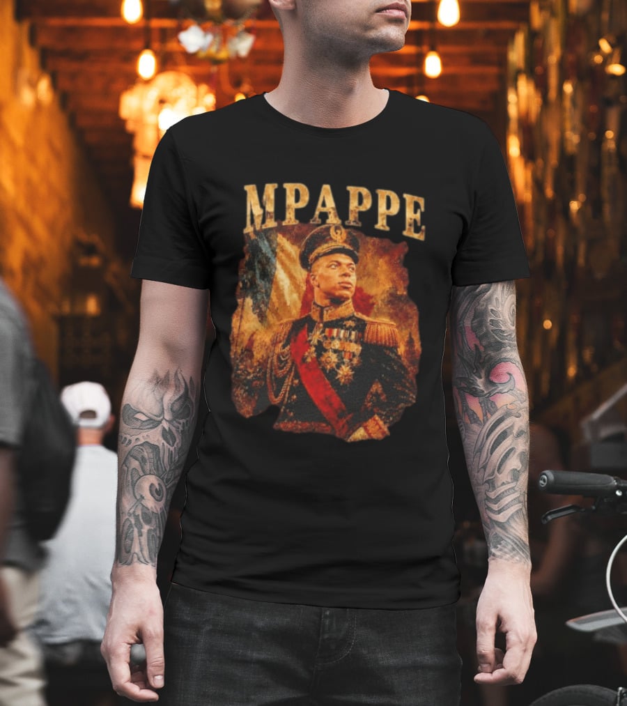 Kylian Mbappe Napoleonic General Military Uniform Commander T-Shirt