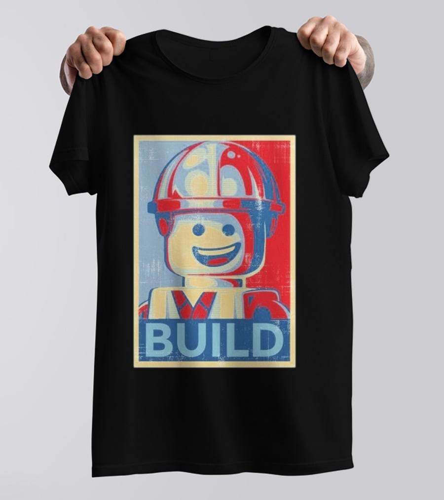Lego Minifigure Build Distressed T-Shirt