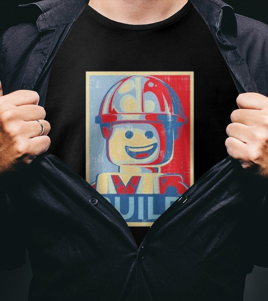 Lego Minifigure Build Distressed T-Shirt