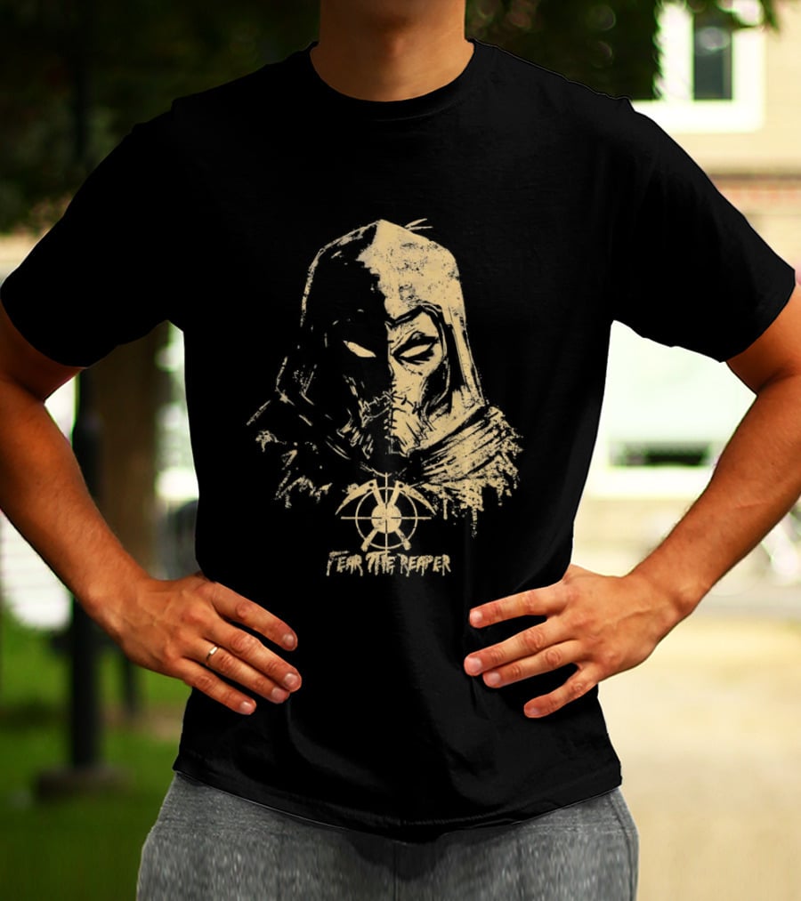 Scarecrow Batman Arkham Series Fear The Reaper Distressed T-Shirt