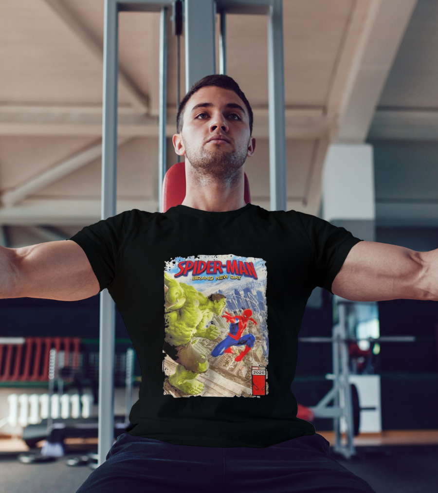 Spider Man Brand New Day Marvel 2026 Spider Man Vs Hulk Epic Showdown T-Shirt