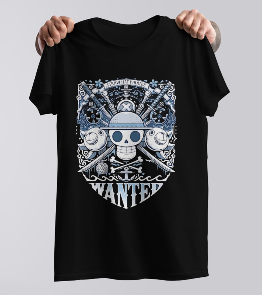Straw Hat Pirates Skull Wanted T-Shirt
