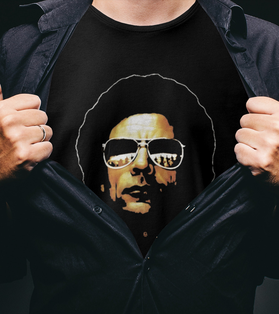 Muammar Gaddafi Afro Sunglasses T-Shirt