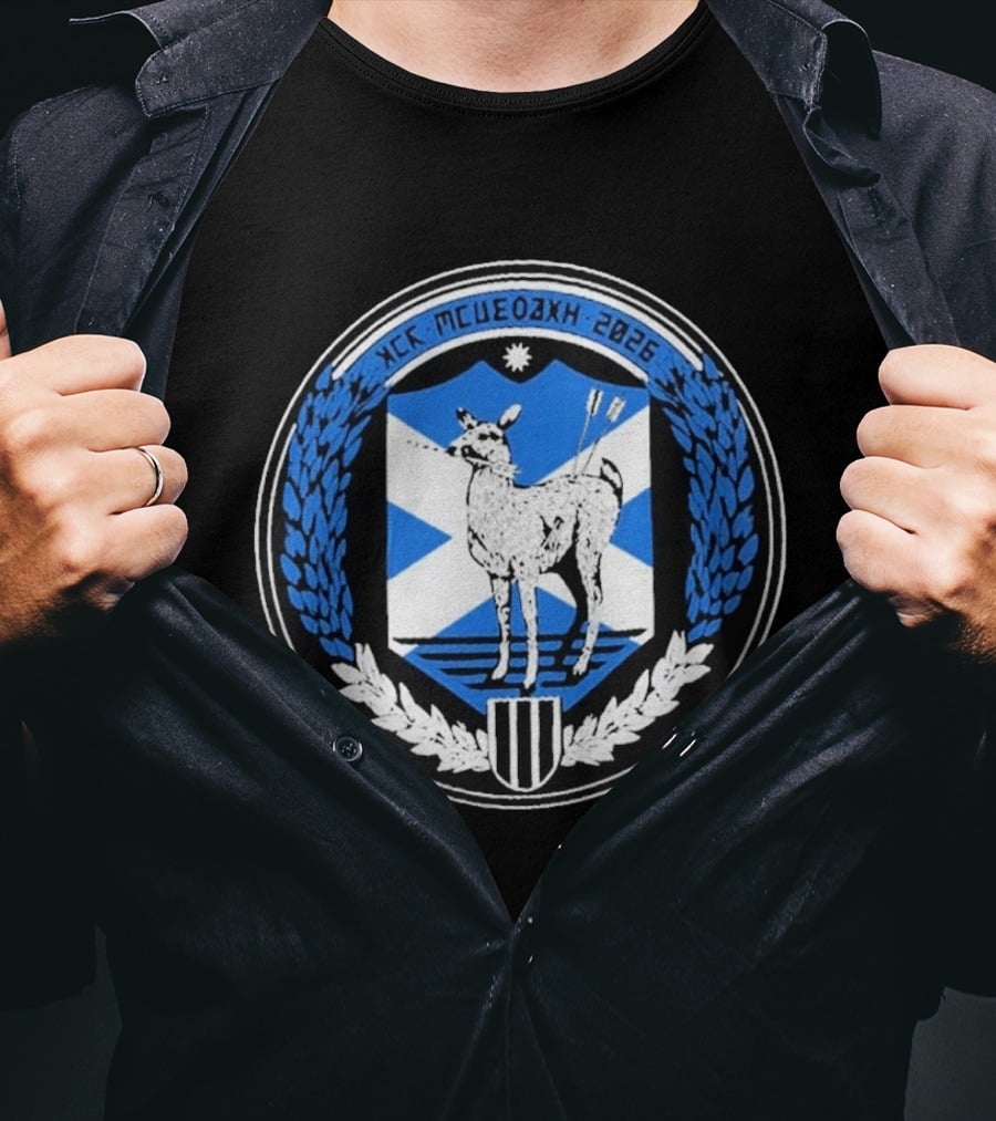 My Chemical Romance Glasgow UK 2026 Exclusive Bellahouston Park 4 July 2026 Crest And Deer Arrows T-Shirt