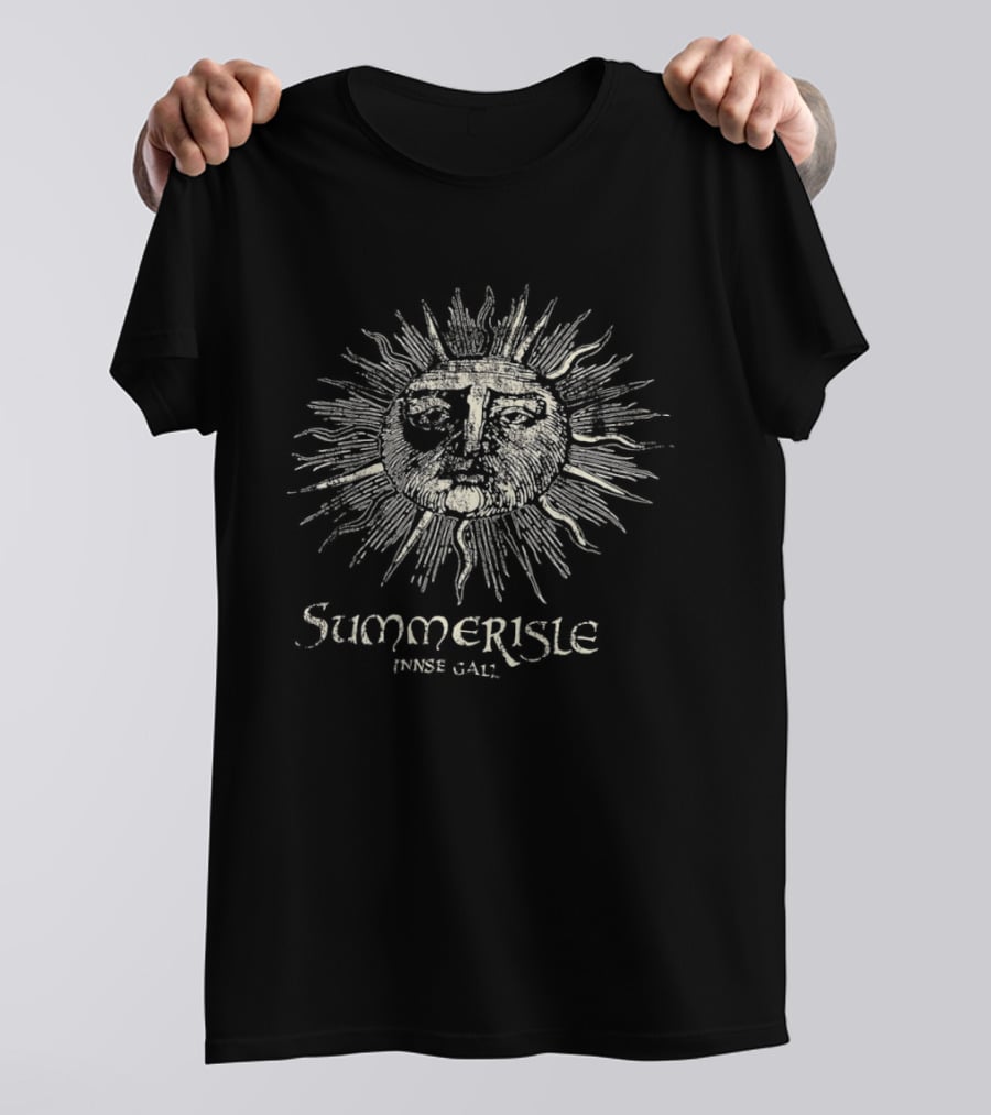 Summerisle Innse Gall Sun Face Pagan Horror Occult Folk Movie Reference T-Shirt