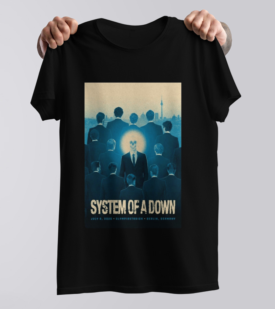 System Of A Down July 8 2026 Olympiastadion Berlin Germany T-Shirt