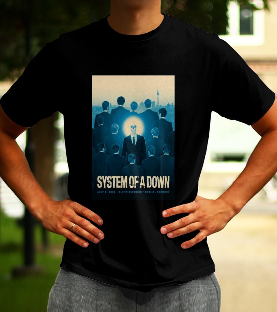 System Of A Down July 8 2026 Olympiastadion Berlin Germany T-Shirt