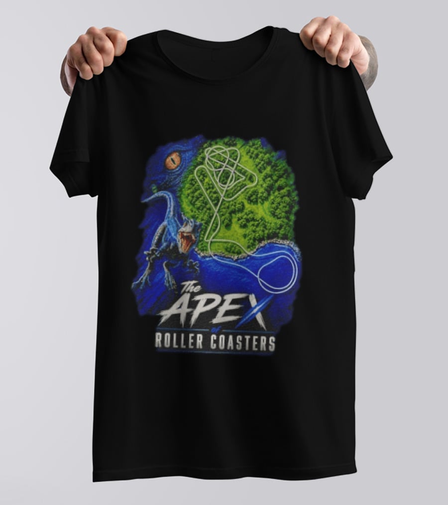 The Apex Of Roller S Raptor Dinosaur Adventure T-Shirt