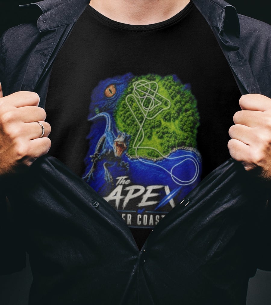 The Apex Of Roller S Raptor Dinosaur Adventure T-Shirt