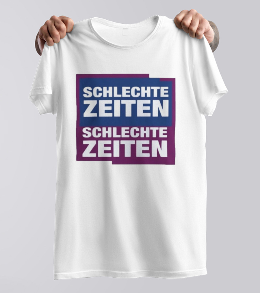 Versager Clothing Schlechte Zeiten Schlechte Zeiten Blue Purple Blocks T-Shirt