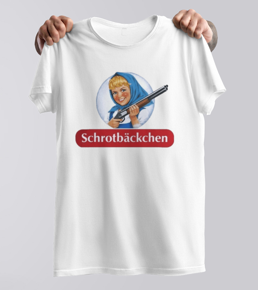 Versager Clothing Schrotbäckchen Girl With Blue Hood And Shotgun T-Shirt