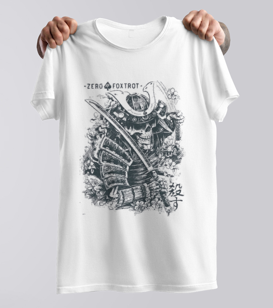 Zero Foxtrot Kill You Sword Skull T-Shirt