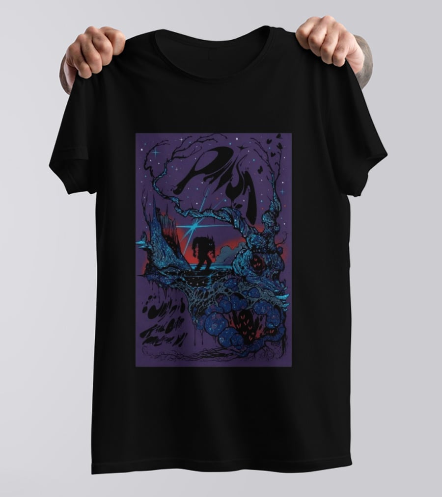 Phish Kohl Center Madison WI July 7 8 2026 Psychedelic Art With Celestial And Abstract Landscape T-Shirt
