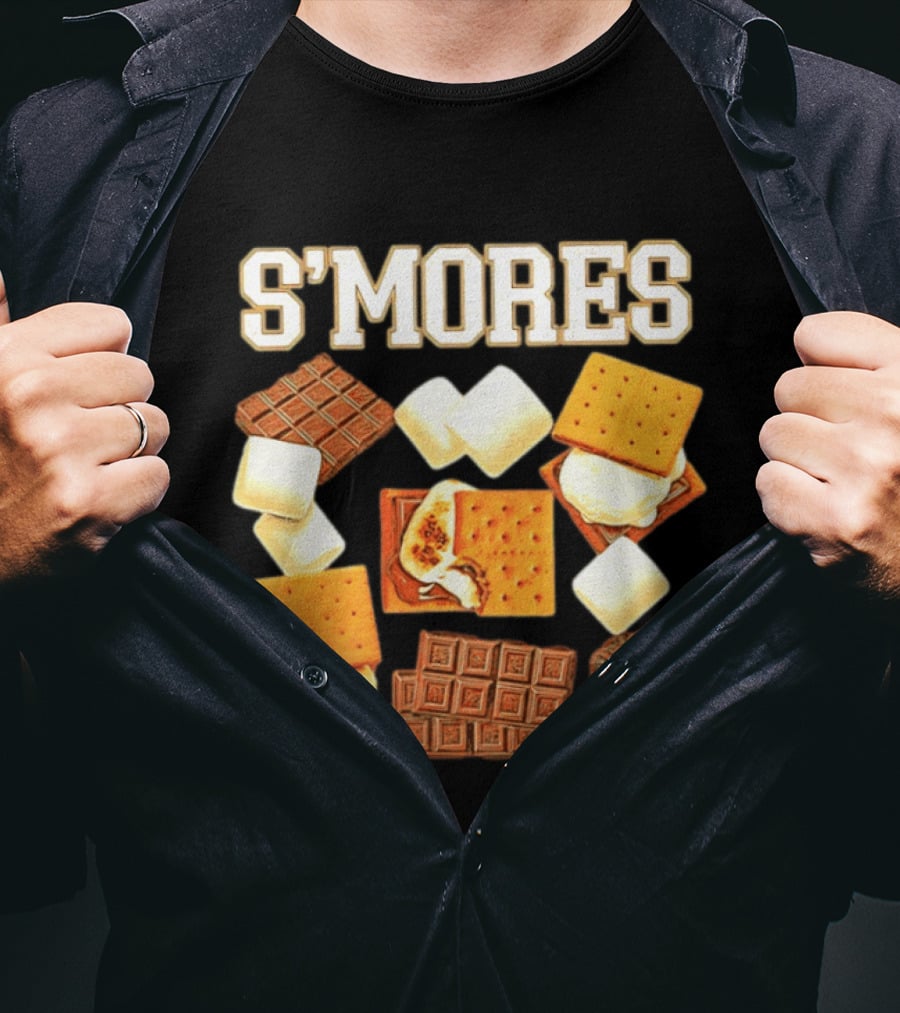 S'mores Marshmallow Chocolate Graham Cracker Delight T-Shirt
