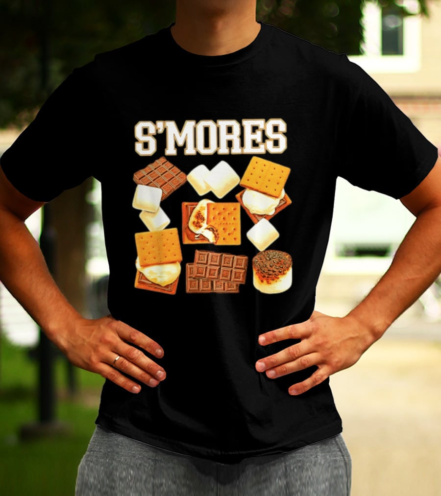 S'mores Marshmallow Chocolate Graham Cracker Delight T-Shirt