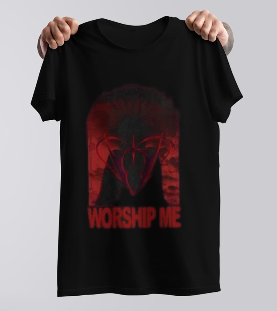 Magnolia Park Worship Me Red Heart T-Shirt
