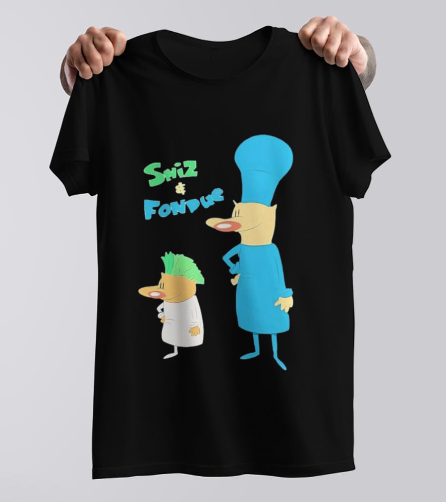 Sniz And Fondue Characters From Nickelodeon 90s Cartoon Series T-Shirt