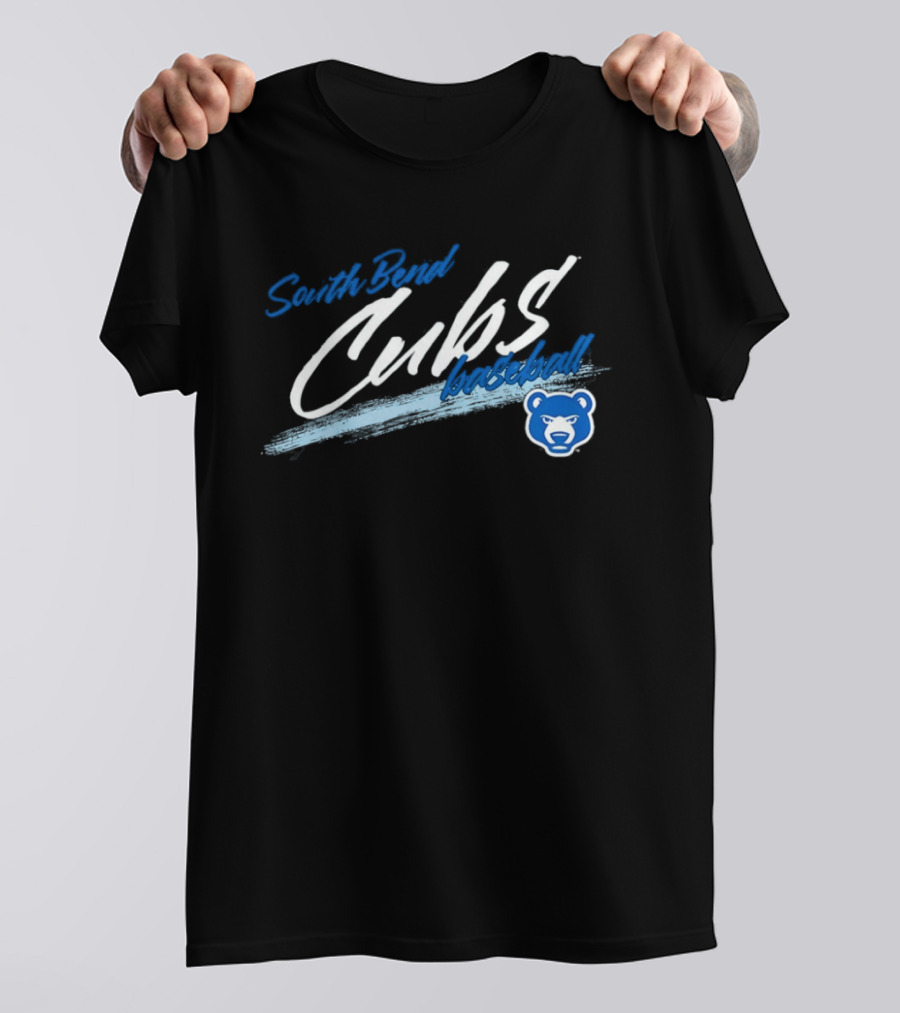 South Bend Cubs Baseball MiLB Blue Bear T-Shirt