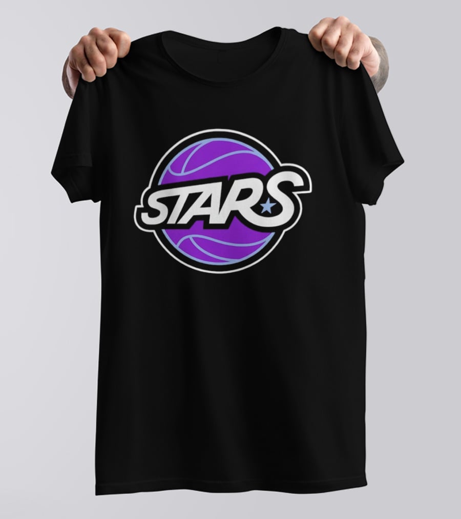 Stars Basketball Purple Ball T-Shirt