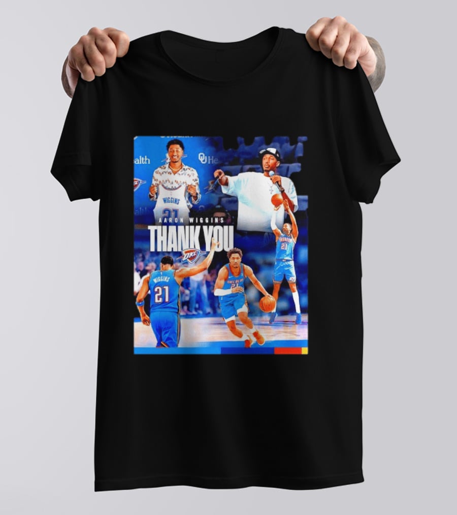 Aaron Wiggins Oklahoma City Thunder Thank You T-Shirt