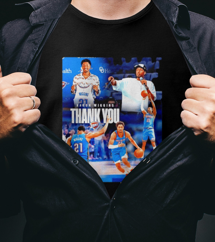 Aaron Wiggins Oklahoma City Thunder Thank You T-Shirt