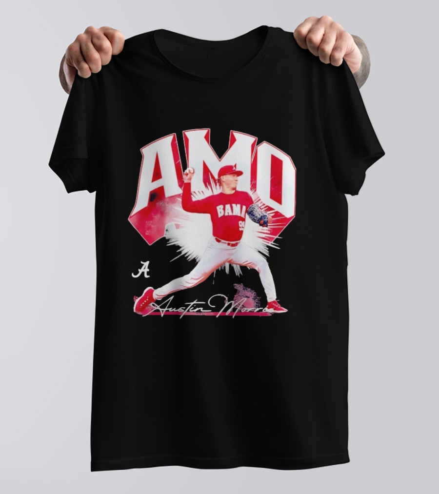 Austin Morris NCAA Baseball Alabama Crimson Tide Collage T-Shirt