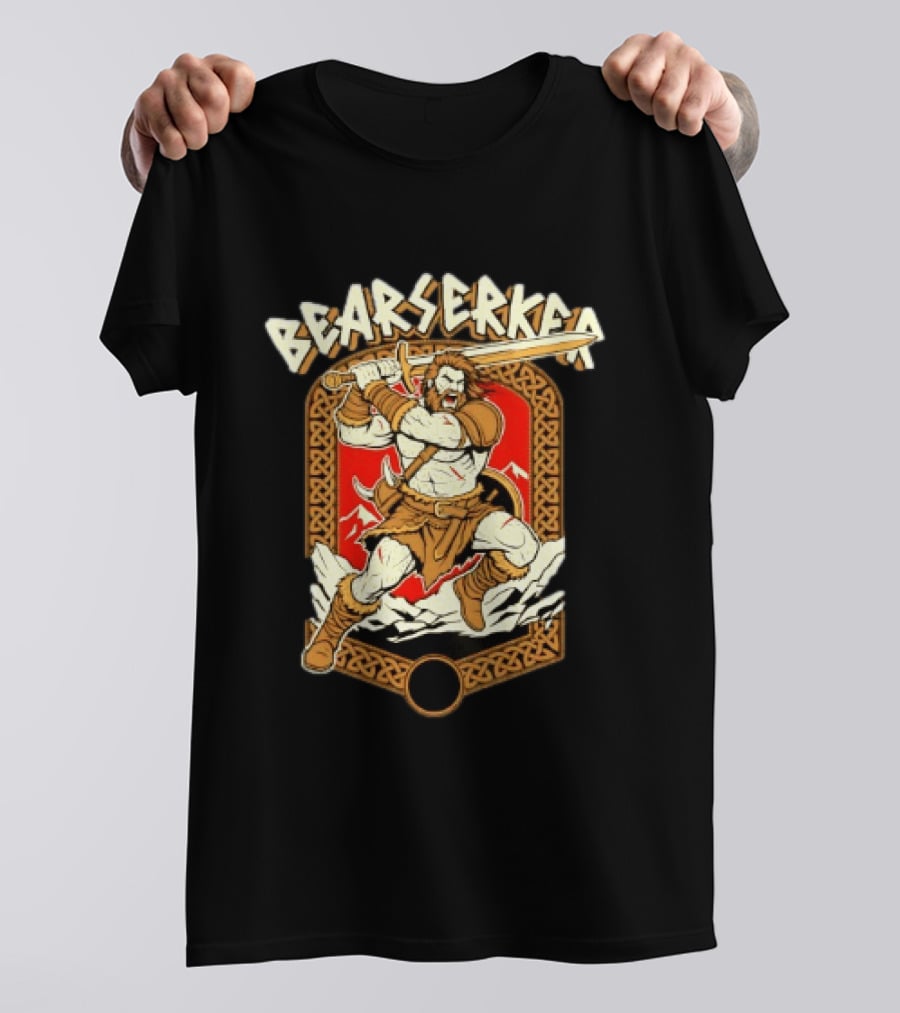 Bearserker Viking Warrior Berserker Norse Mythology T-Shirt