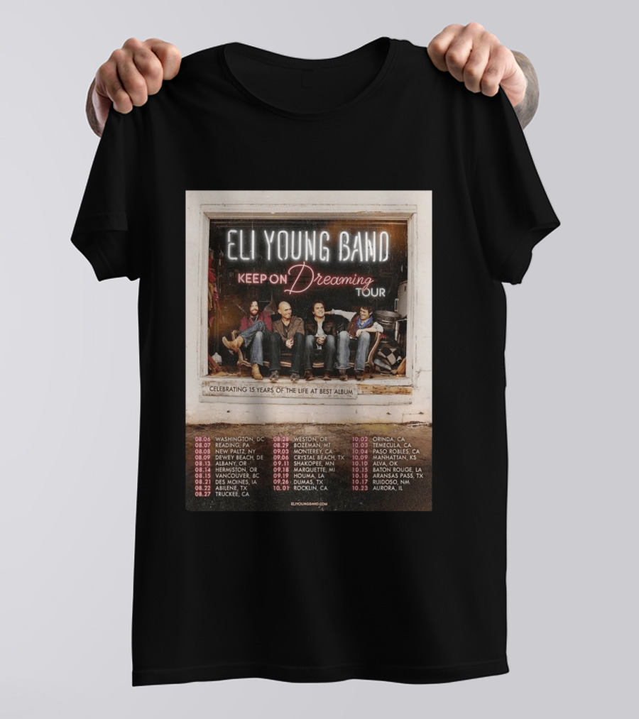 Eli Young Band Keep On Dreaming Tour USA 2026 T-Shirt