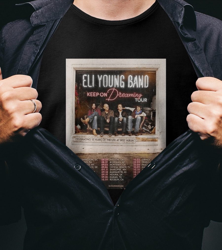 Eli Young Band Keep On Dreaming Tour USA 2026 T-Shirt