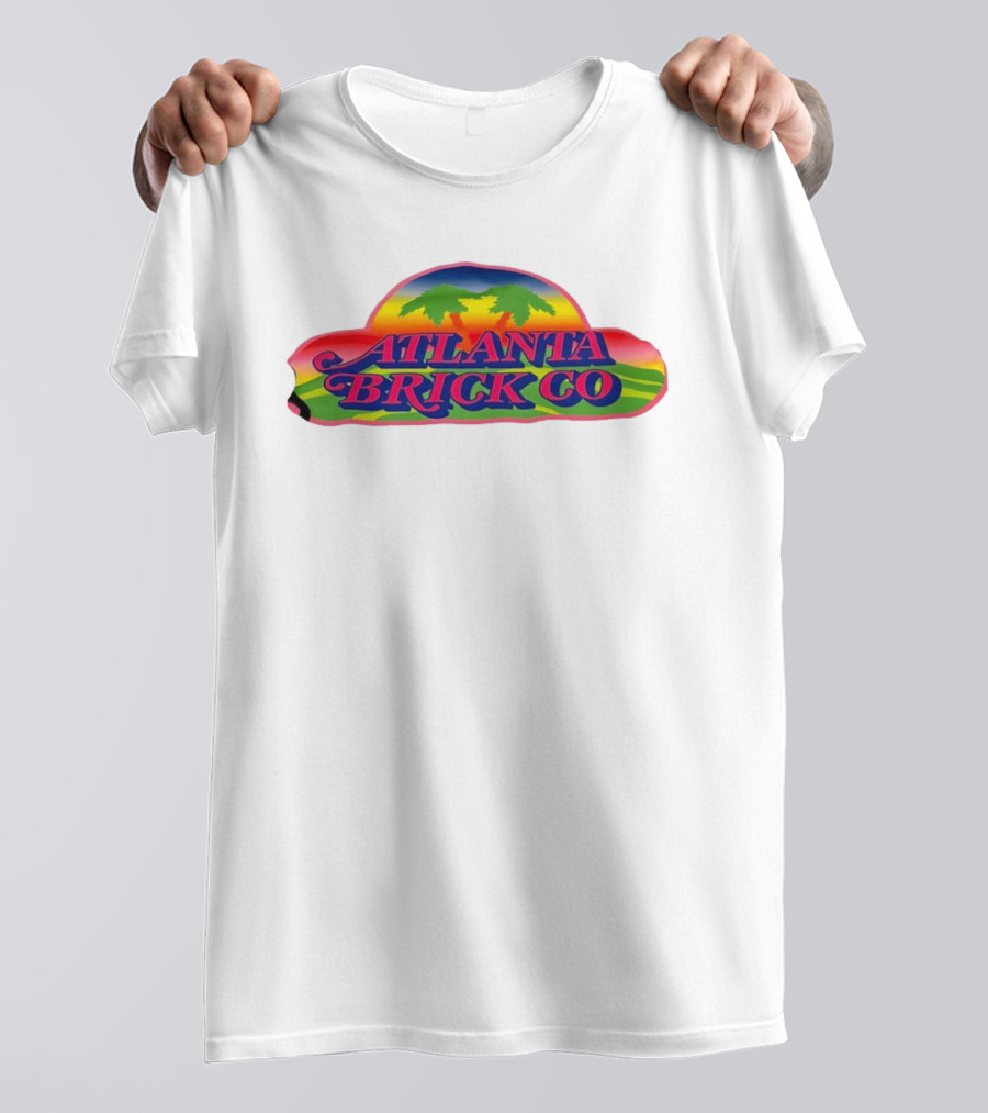 Atlanta Brick Co Retro Palm Tree Sunset T-Shirt