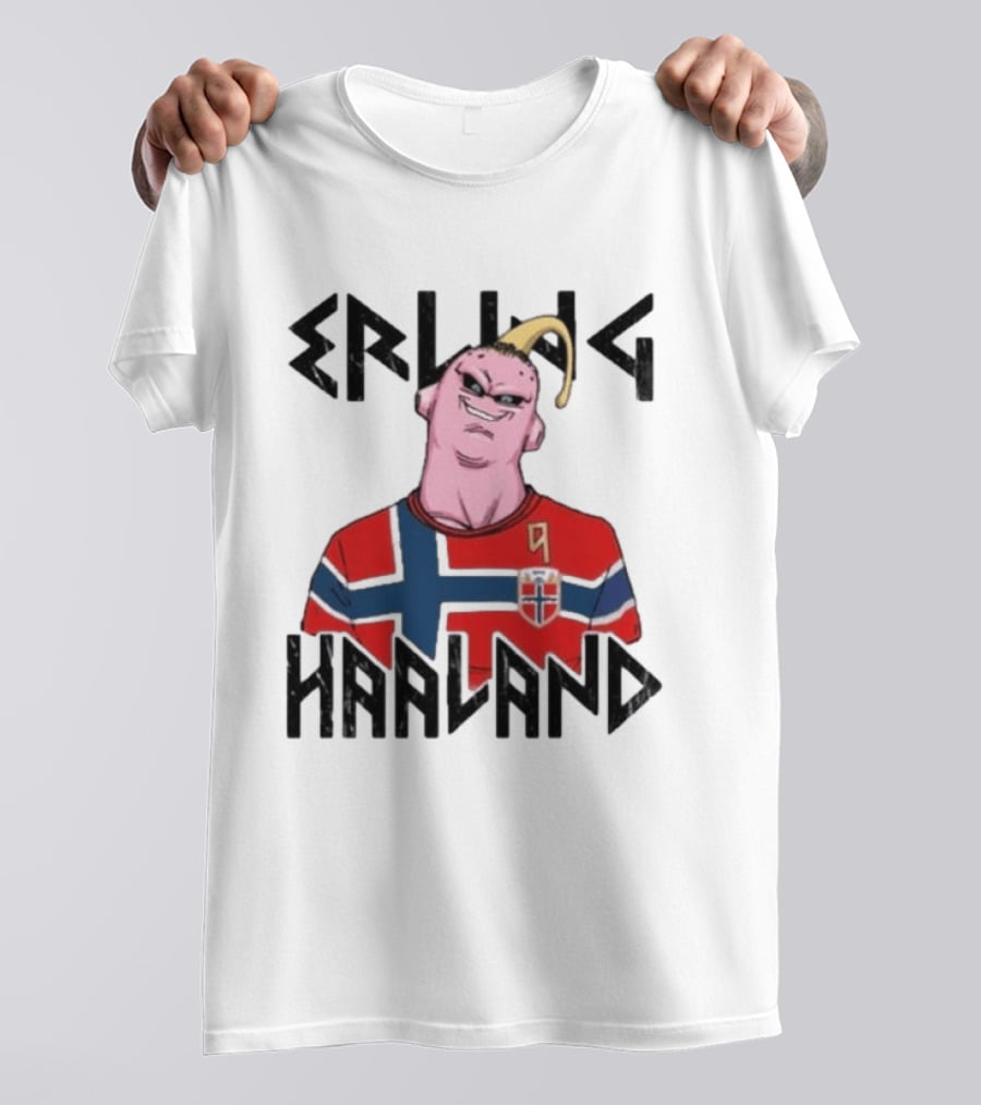Erling Haaland Majin Buu Dragon Ball Norway Jersey Soccer T-Shirt